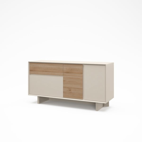 Beež tammespoonist kummut 146x76x45 cm Carpi - Marckeric-image-3