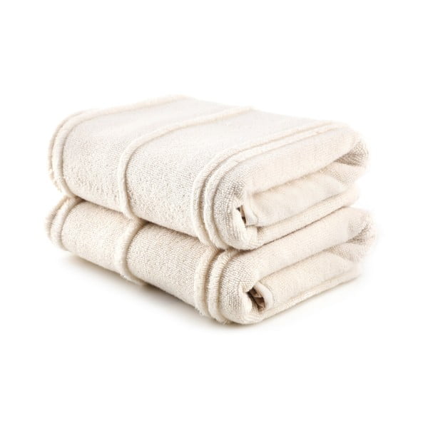 Kreemid froteerätikud 2tk komplektis 50x90 cm Arden - Foutastic