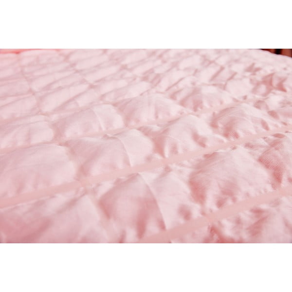 Roosa krepp voodipesu üheinimesevoodile 140x200 cm Naomi - My House-image-1