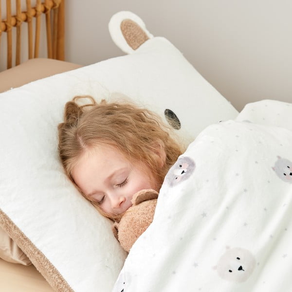 Pruun/kreem laste voodipesu üheinimesevoodile mikroplüüsist 135x200 cm Cosy Bear - Catherine Lansfield-image-4