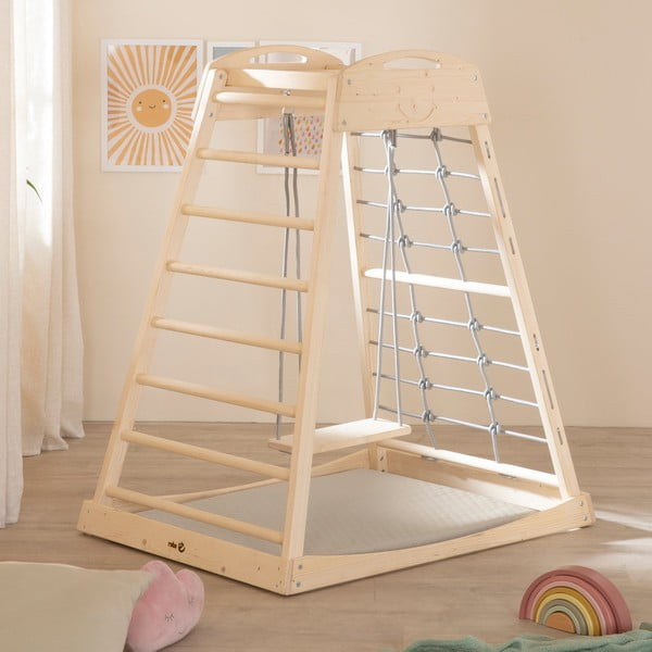 Beež laste mängumatt 78x100 cm Greyish gesteppt - Roba-image-3