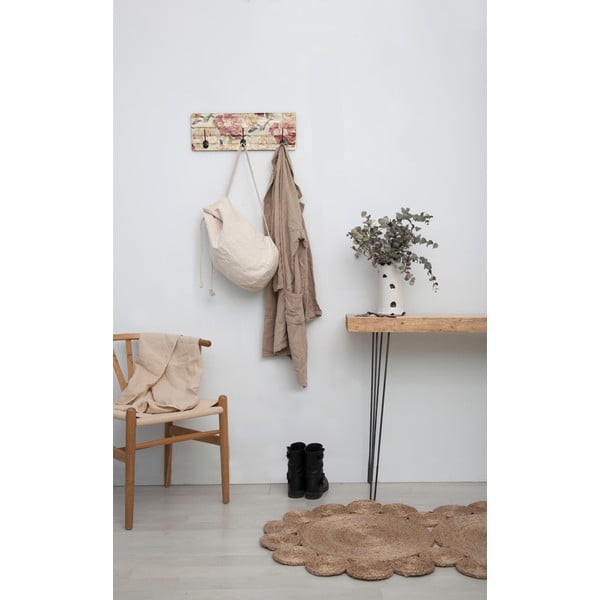 Männipuidust seinakinnitus Tierra Bella Valged lilled, 50 x 20 cm - Surdic-image-1