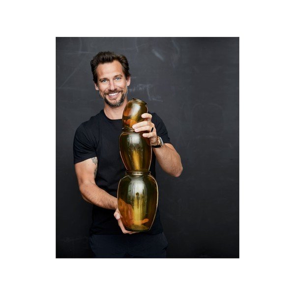 Kollane klaasvaas, ø 17,5 cm Kusintha - Bitz-image-3