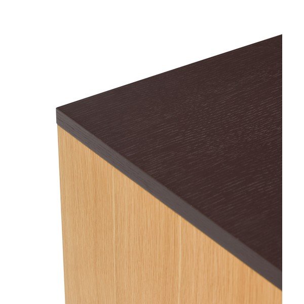 Pruun kummut tammepuust dekooriga 140x65x35 cm Dual - Hübsch-image-3