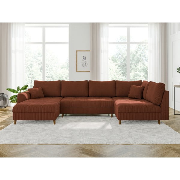 Tellisevärvi velvetist nurgadiivan (vasak nurk) Ariella – Ropez-image-1