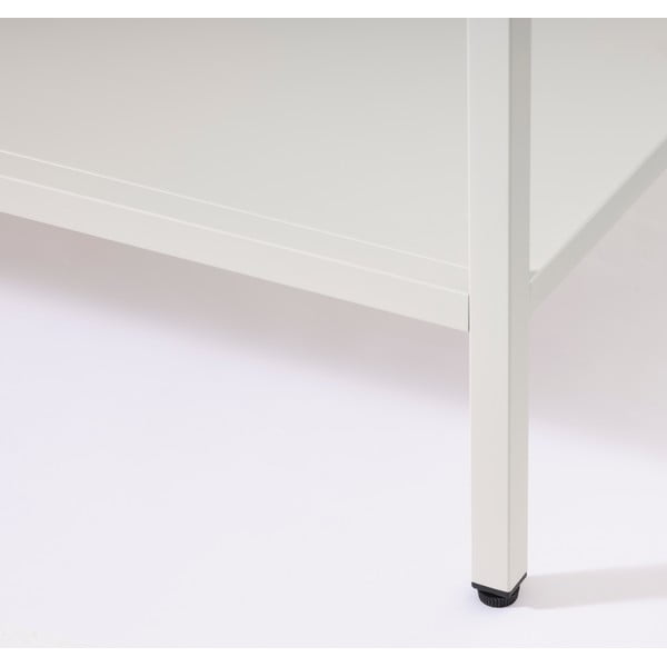 Valge metallist vitriinkapp 90x160 cm Carmel – Unique Furniture-image-4