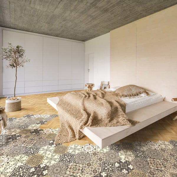 10 põrandakleebise komplekt põrandakleebised kuusnurksed , 40 x 90 cm Luiza - Ambiance-image-1