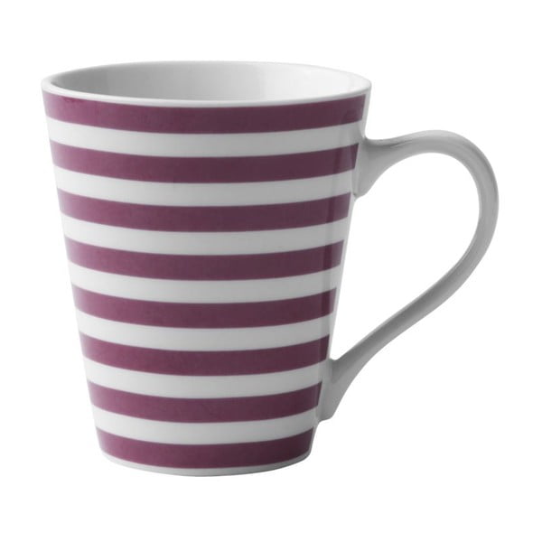 Porcelánový hrnek Purple Striped