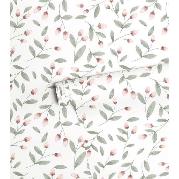 Laste mittekootud tapeet 10 m x 50 cm 10 m x 50 cm Flower Buds - Lilipinso-image-2