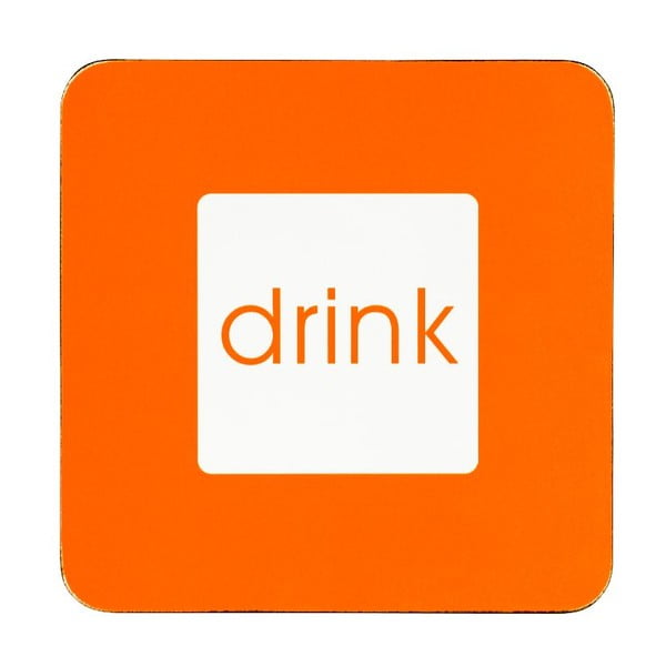 Set 4 podtácků Drink Orange