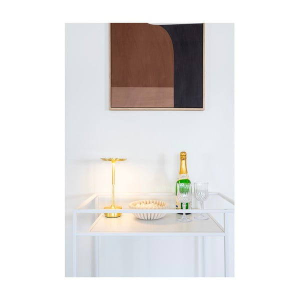 Metallist serveerimiskäru ratastel 40 × 68 cm Vita – House Nordic-image-1