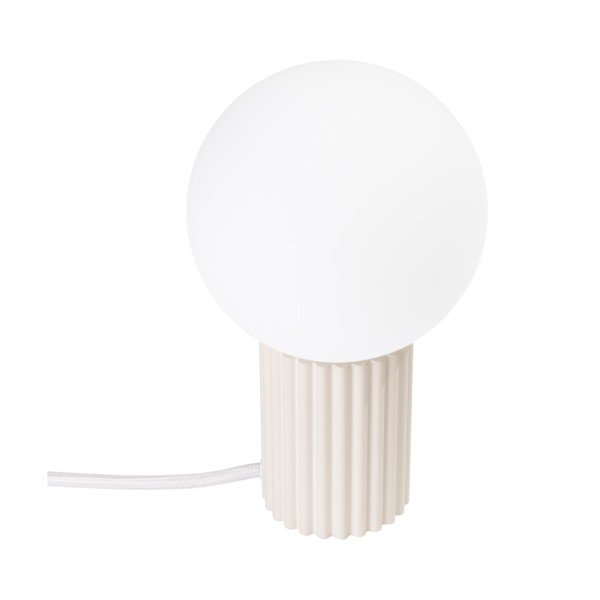 Kreem lauavalgusti klaasist varjuga (kõrgus 19 cm) Orbital - Sollux