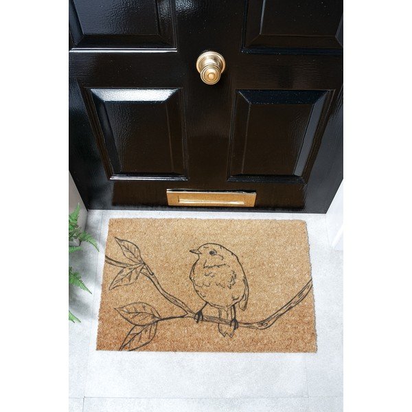 Kookoskiududest matt 40x60 cm Pencil Robin - Artsy Doormats-image-4