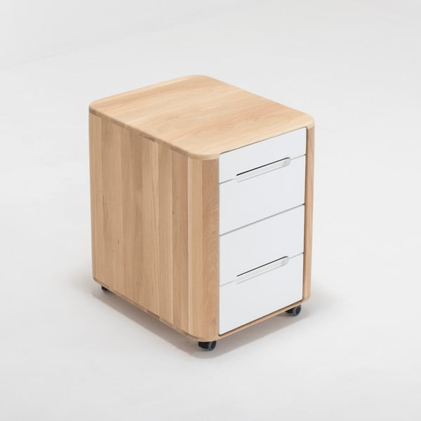 Zásuvkový díl s konstrukcí z masivního dubového dřeva Gazzda Ena-image-1