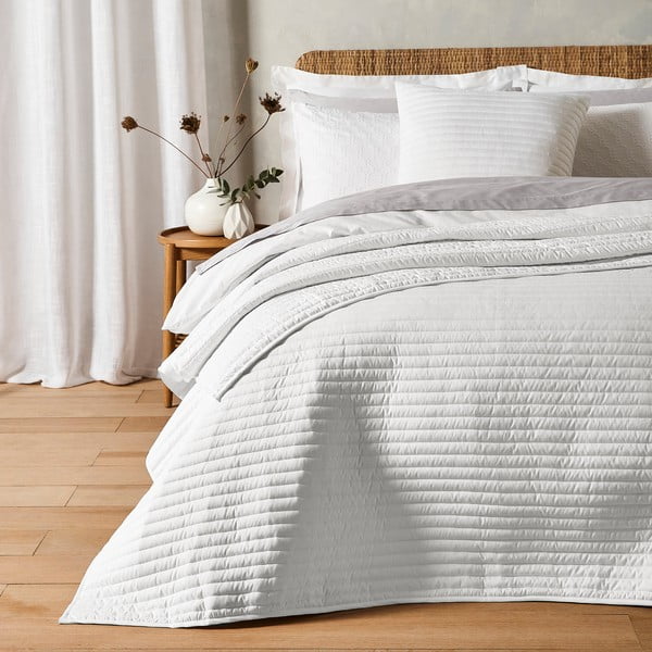 Valge voodipeitkott kaheinimesevoodile 220x230 cm, valge voodipeitkott 220x230 cm - Bianca