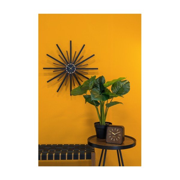 Černo-hnědé nástěnné hodiny Karlsson Diva, ø 60 cm-image-2