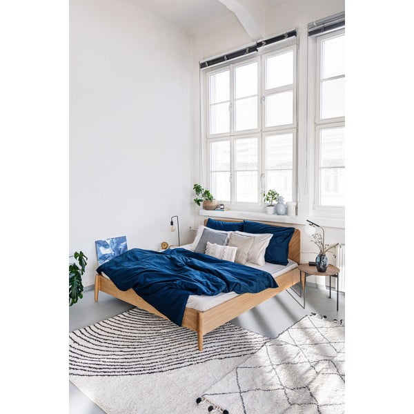 Mereväe sinine puuvillane voodipesu kaheinimesevoodile , 200 x 200 cm - Bonami Selection-image-4