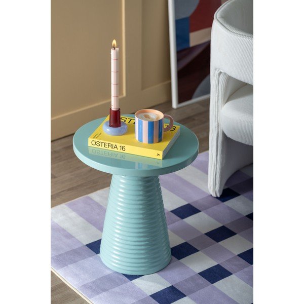 Metallist ümmargune abilaud ø 40 cm Catania Ribbed - Leitmotiv-image-1