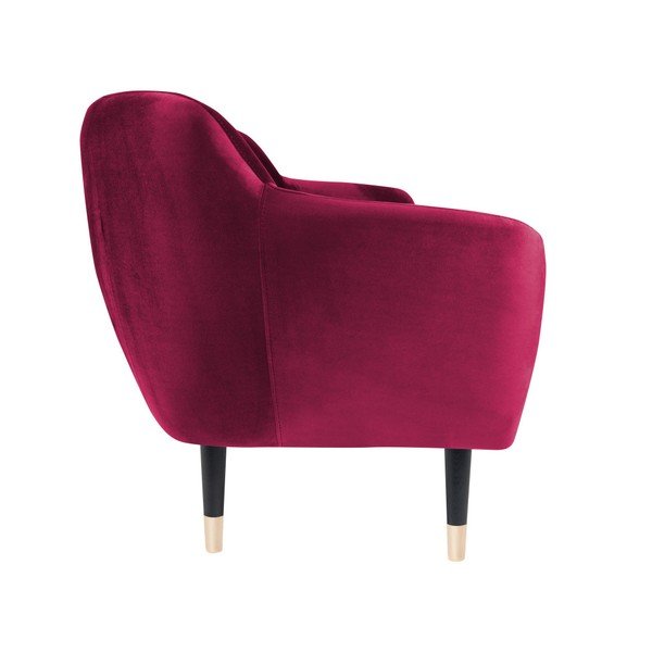 Růžová pohovka s černými nohami Mazzini Sofas Benito, 188 cm-image-3