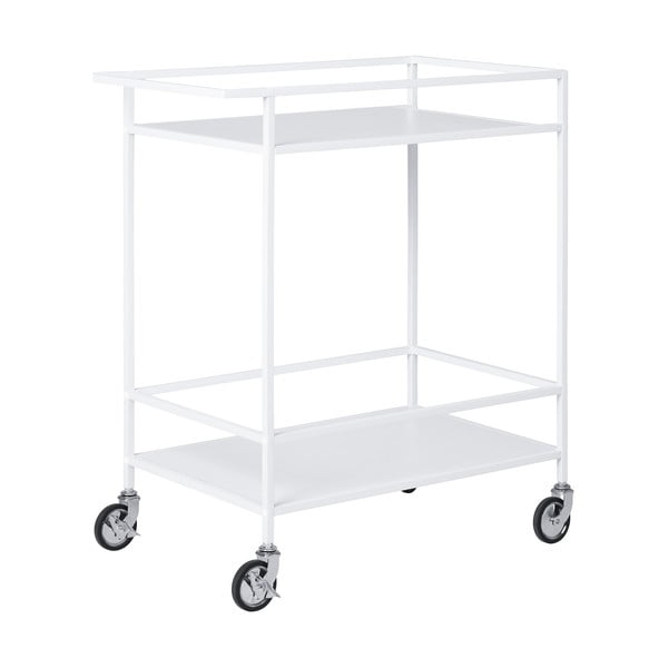 Metallist serveerimiskäru ratastel 40 × 68 cm Vita – House Nordic