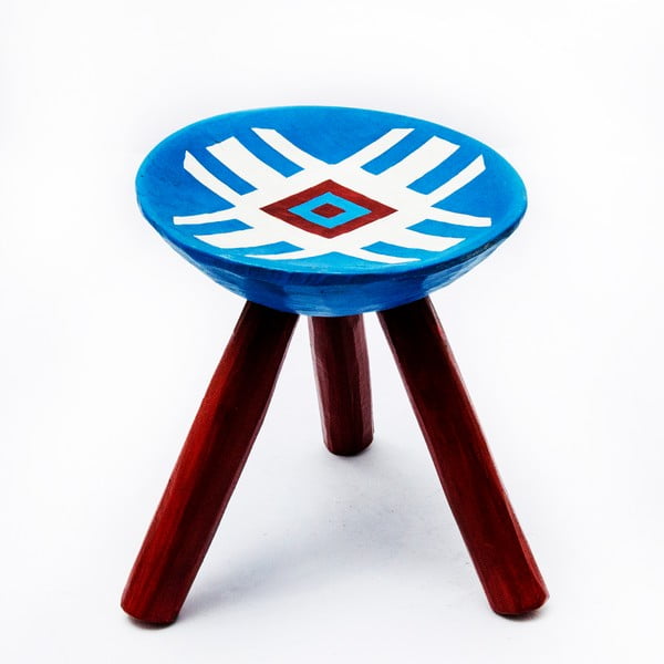 Ručně malovaná stolička Lunca, 28 cm
