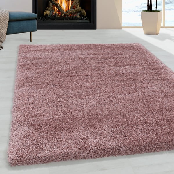 Roosa vaip 80x150 cm Fluffy - Ayyildiz Carpets-image-1
