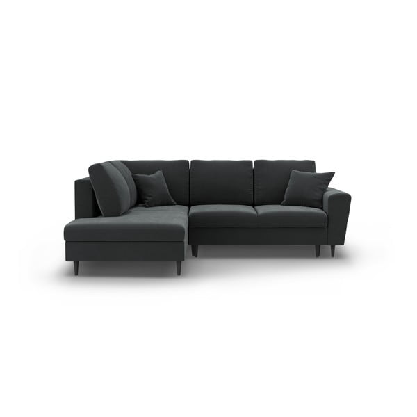 Tumehall sametist panipaigaga nurgadiivanvoodi (vasak nurk/"L"-kujuline) Kyoto - Cosmopolitan Design