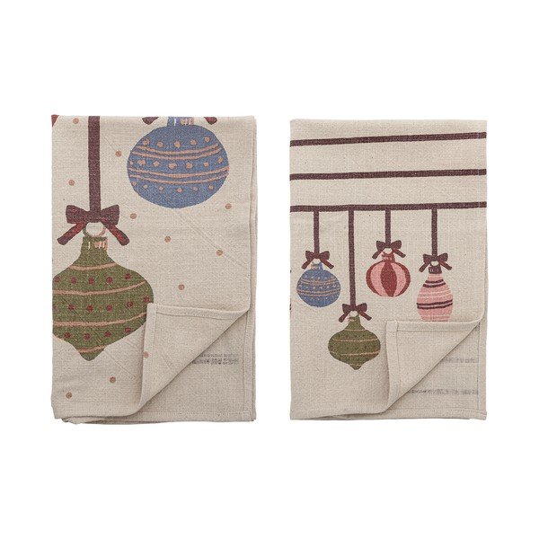 Puuvillased jõulumotiiviga köögirätikud, 2 tk, 71x45 cm Ornamentia – Bloomingville-image-2