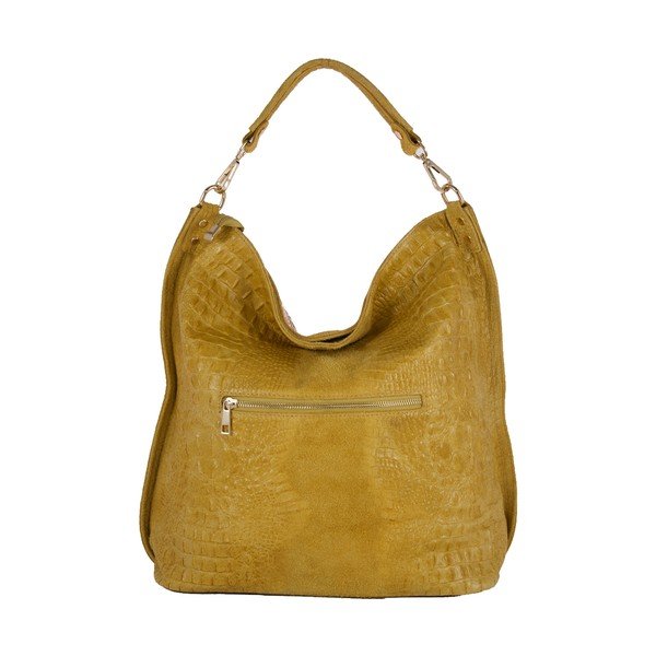 Žlutá kabelka z pravé kůže Andrea Cardone Edvige-image-1