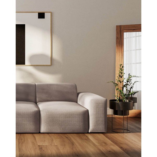 Beež velvetist diivan 285 cm Fluvio - MESONICA-image-4