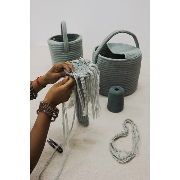 Salveiroheline tekstiilist laste mänguasjakorv 51x26x38 cm Water Can - Lorena Canals-image-3