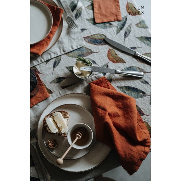 Linane laudlina 140x140 cm Golden Fall - Linen Tales-image-4