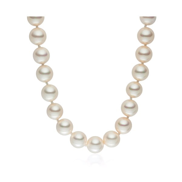 Světle oranžový perlový náhrdelník Pearls of London Sea, délka 52 cm