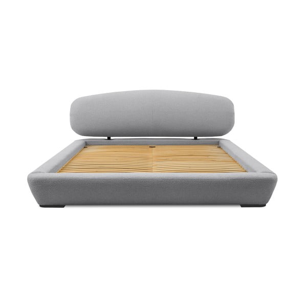 Hall polsterdatud kaheinimesevoodi koos panipaiga ja voodipõhjaga 160x200 cm Odette - Scandic-image-3
