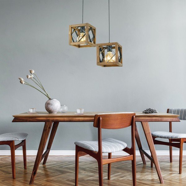 Rippvalgusti valmistatud sarvepuust Zikzak Tepsili - Opviq lights-image-1