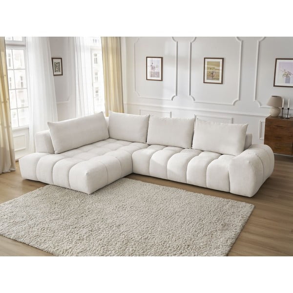 Valge nurgadiivan (vasak nurk) Everest - Bobochic Paris-image-1