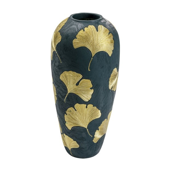 Tumeroheline vaas kuldsete lehtedega, kõrgus 74 cm Elegance Ginkgo - Kare Design