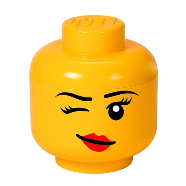 Kollane hoiukarp Winky pea kujul, ⌀ 16,3 cm - LEGO®