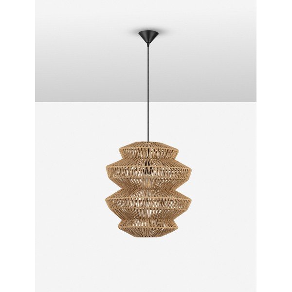 Naturaalse värviga köiest ripplamp, läbimõõduga 40 cm Nua - Nova Luce-image-4