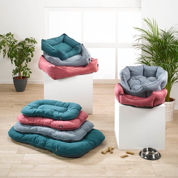 Petrooleumi värvi koeravoodi 46x61 cm - Love Story-image-1