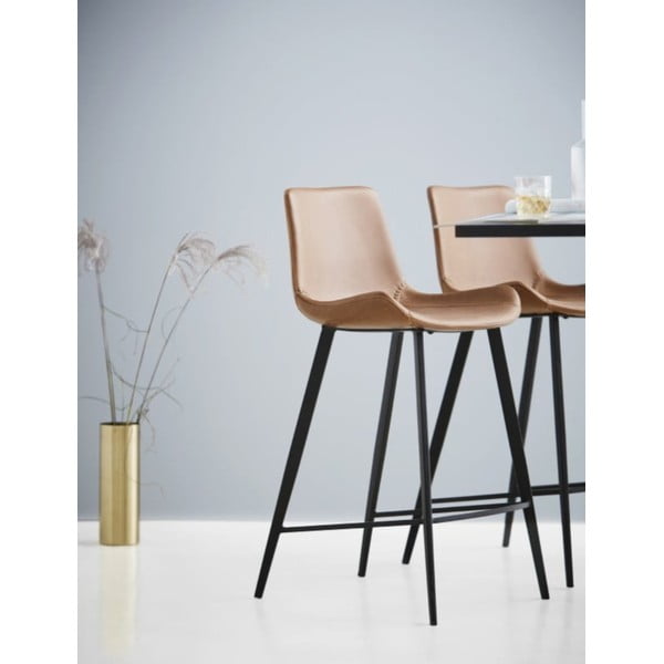 Helepruun kunstnahast baaritooli , kõrgus 91 cm Hype - DAN-FORM Denmark-image-1