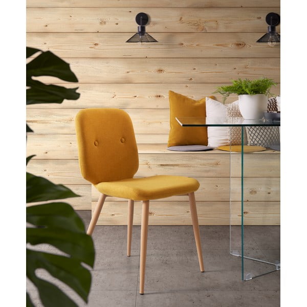 Kollane istmepadi Stick - Kave Home-image-3
