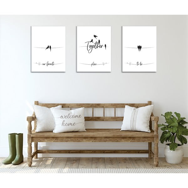 Maalid 3 tk komplektis 30x40 cm - Wallity-image-3