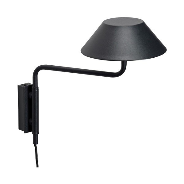 Must metallist hämardatav LED-seinavalgusti ø 30 cm pistikupesale Cover - Hübsch