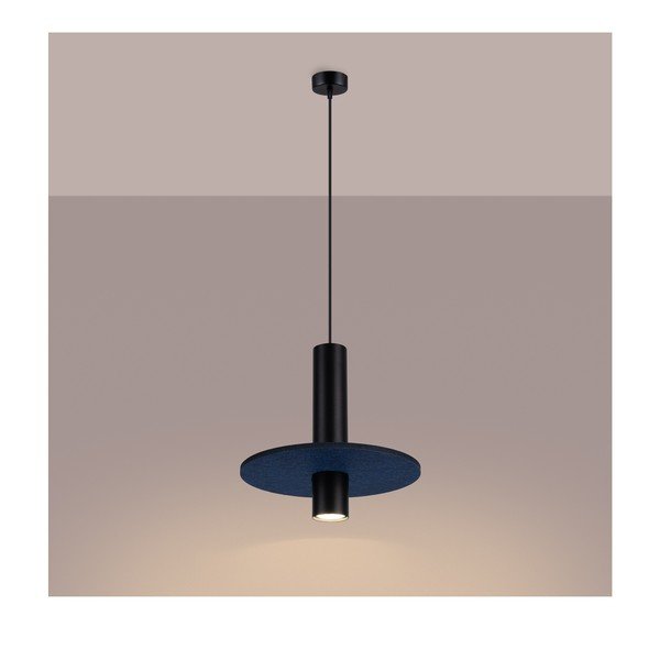 Tumesinine/beež metallist ripplamp ø 30 cm Olisa - Sollux-image-4