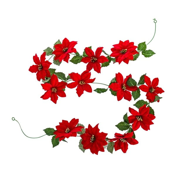 Jõulugarland 180 cm Poinsettia - Casa Selección