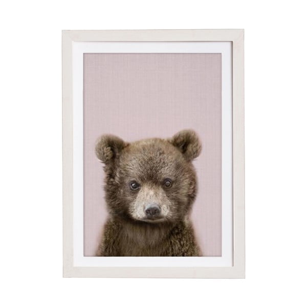 Seinamaal raamides Baby Bear, 30 x 40 cm Rose Baby Bear - Querido Bestiario