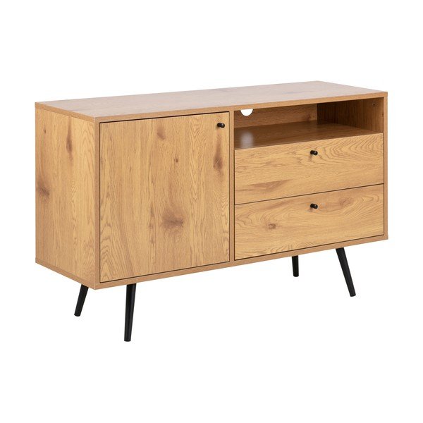 Tammedekooriga must telerilaud 124x75 cm Wilma - Actona-image-2