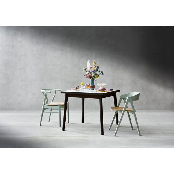 Must-valge kokkuklapitav söögilaud tammepuust Hammel , 90 x 90 cm Single - Hammel Furniture-image-1