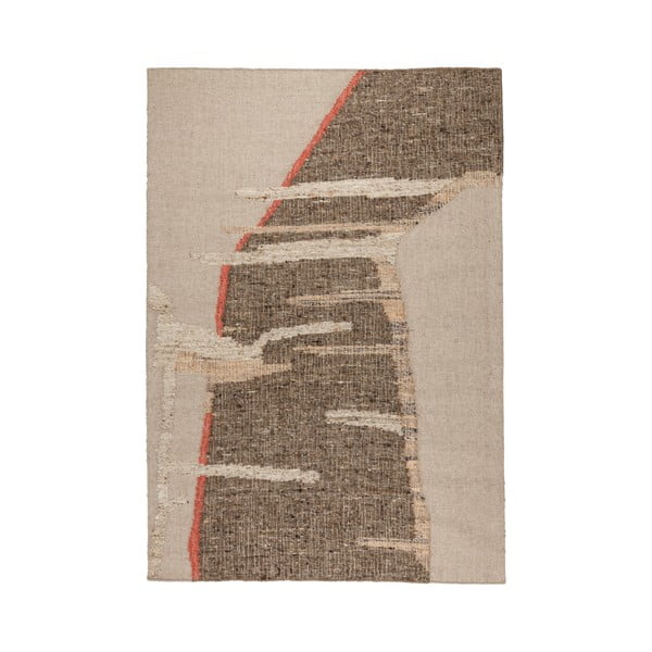 Pruun-beež villane vaip 160x230 cm Briton – Dutchbone